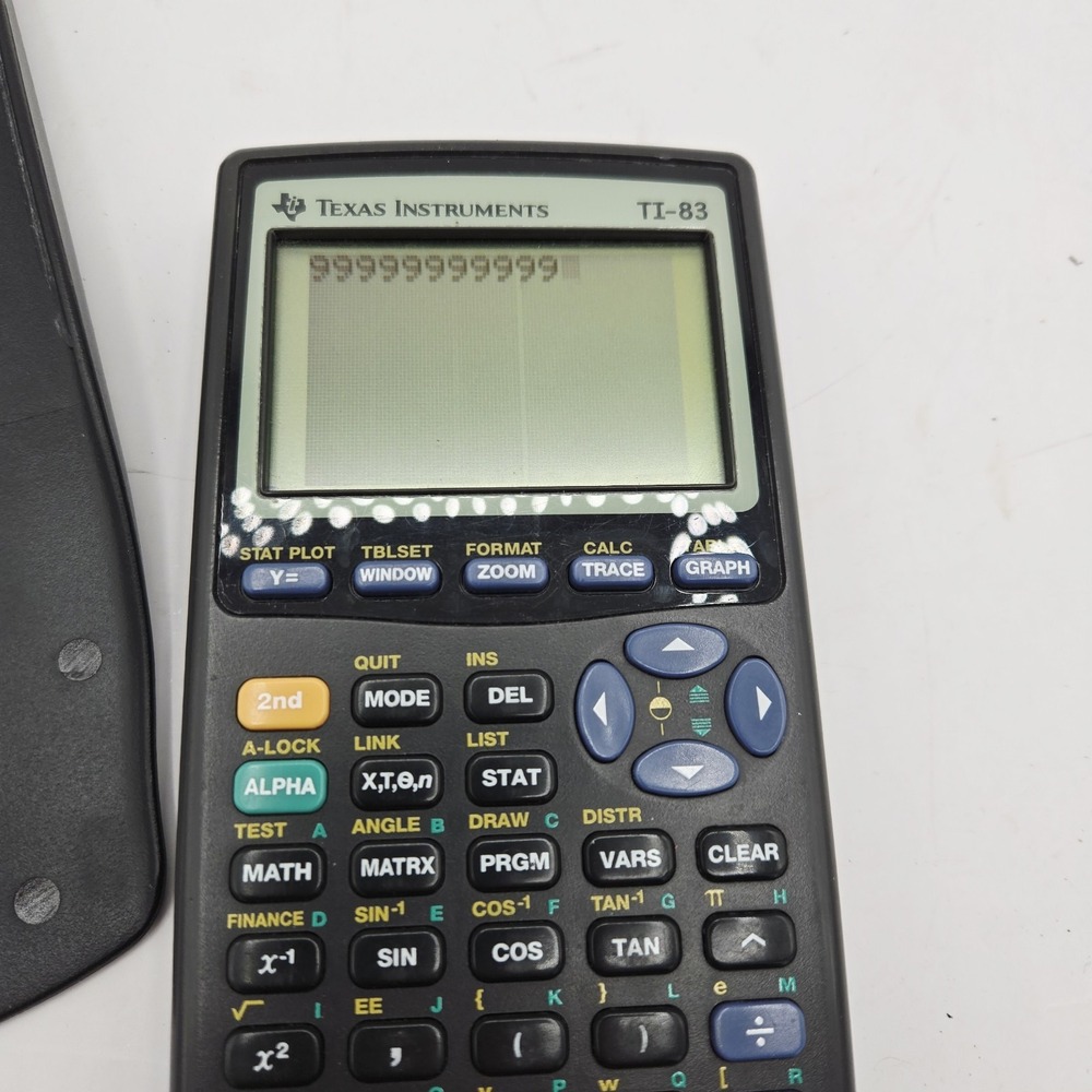 Texas Instruments TI-83 Handheld Graphing Calculator With Sleeve, Tested & Works - Picture 3 of 5